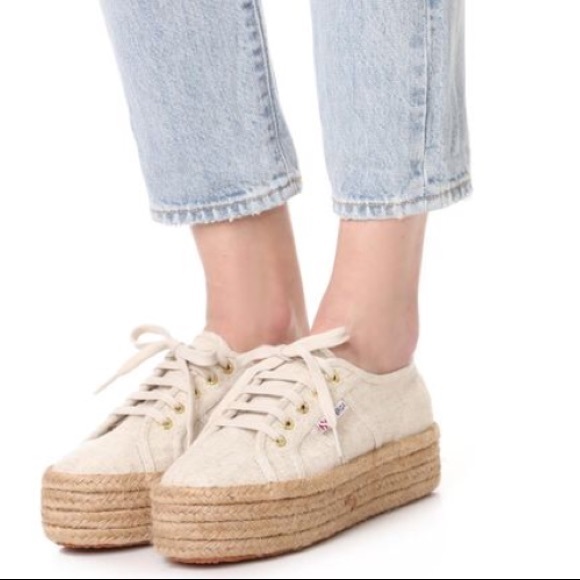 superga espadrille platform sneakers